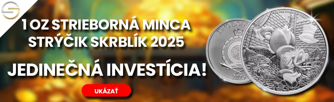 Strieborná minca 1 Oz Disney Scrooge McDuck - Strýček Skrblík 2025